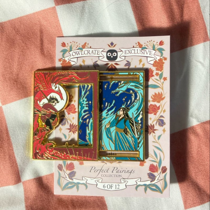 The Poppy War Trilogy OwlCrate Perfect Pairings Pin