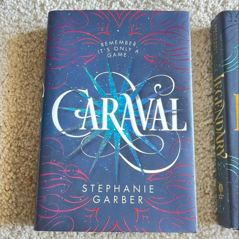 Caraval Trilogy Complete Series Set - First Editions