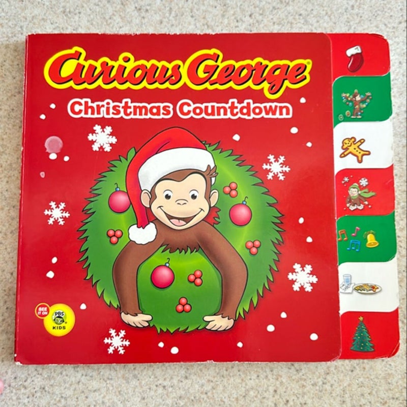 Curious George Christmas Countdown Tabbed Board Book (CGTV)