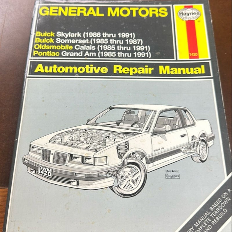 Haynes GM N-Cars Owners Workshop Manual, No. 1420