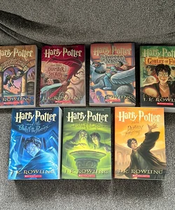Harry Potter Paperback Full Book Set Volumes 1-7