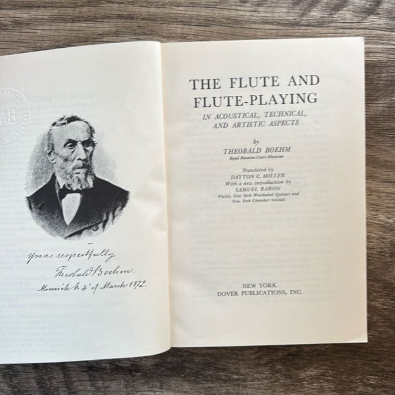The Flute and Flute Playing