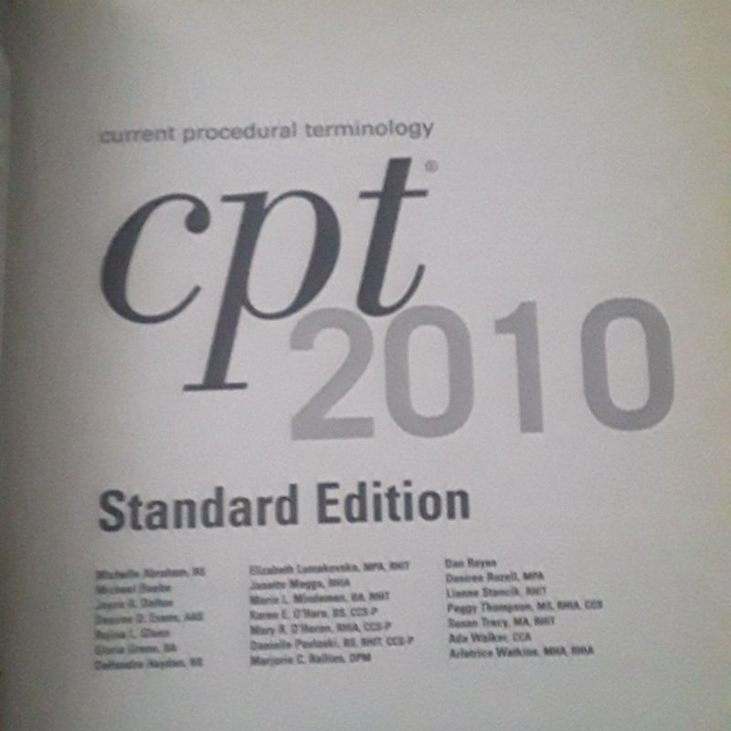 CPT Standard 2010