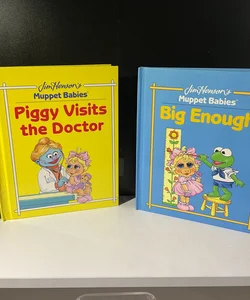 2 Book Bundle: 1992 Vintage Muppet Babies Children’s Books 