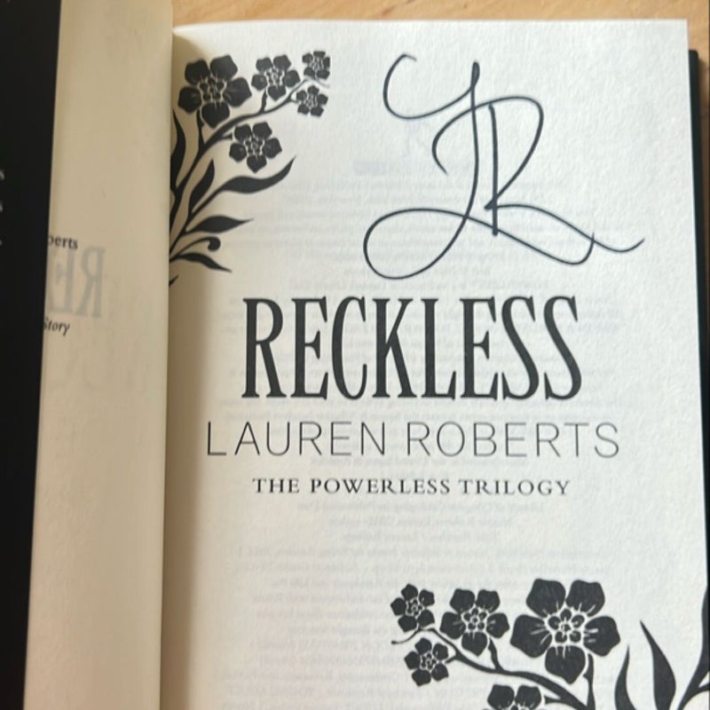 Reckless exclusive barnes and noble edition signed!