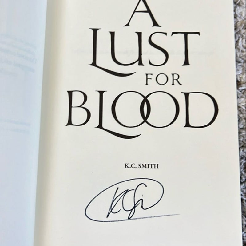 A Lust for Blood *Signed*