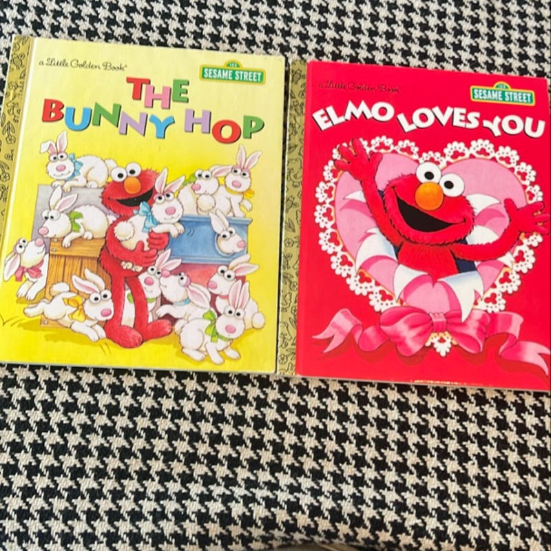 Elmo Goldenbook bundle: The Bunny Hop and Elmo Loves You