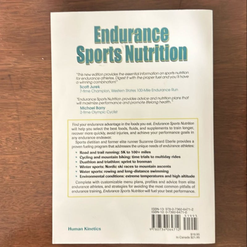 Endurance Sports Nutrition