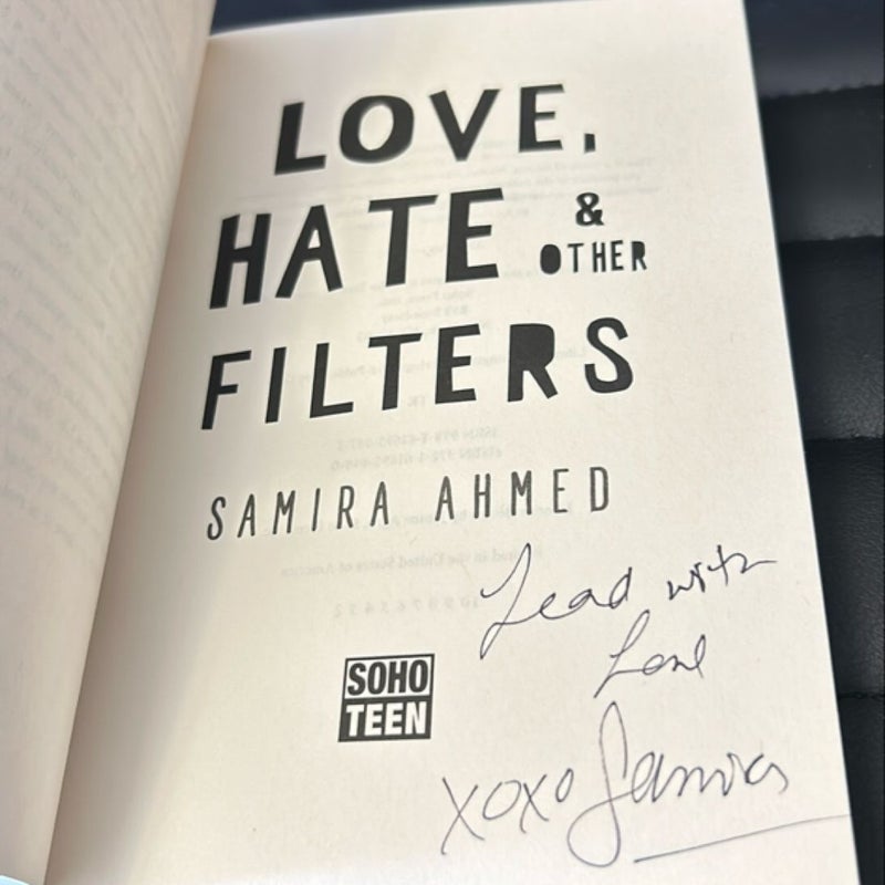 Love, Hate and Other Filters (ARC Signed)