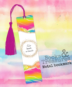 Book O’clock Metal Bookmark Handmade