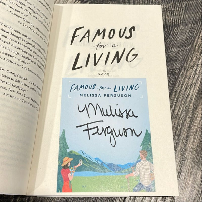 Famous for a Living (signed)