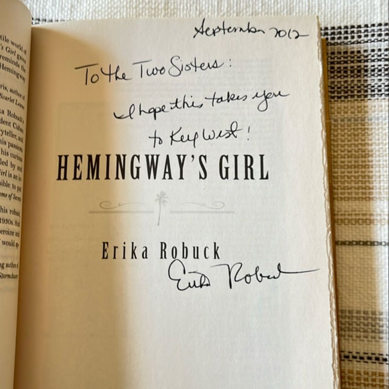 Hemingway's Girl **signed copy**