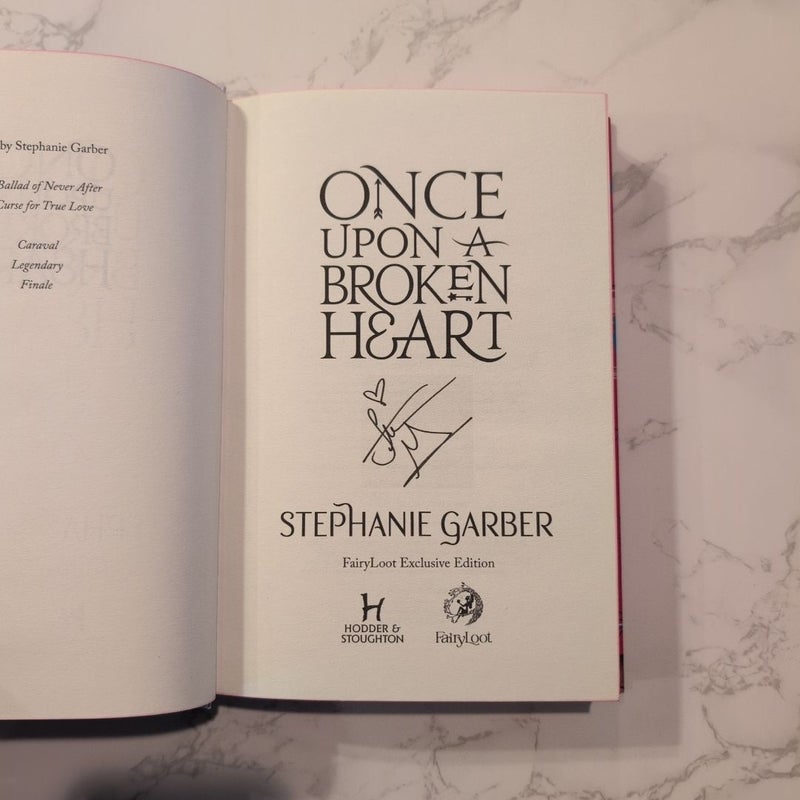 Once Upon a Broken Heart (Fairyloot w/ printed signature)