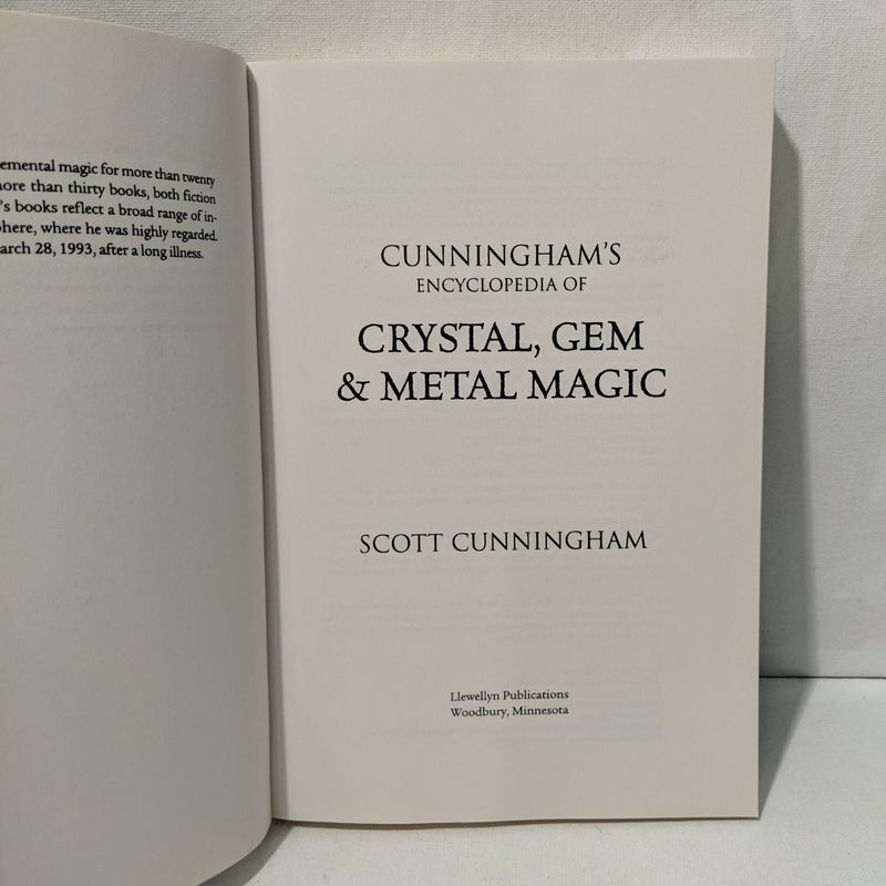 Cunningham's Encyclopedia of Crystal, Gem and Metal Magic