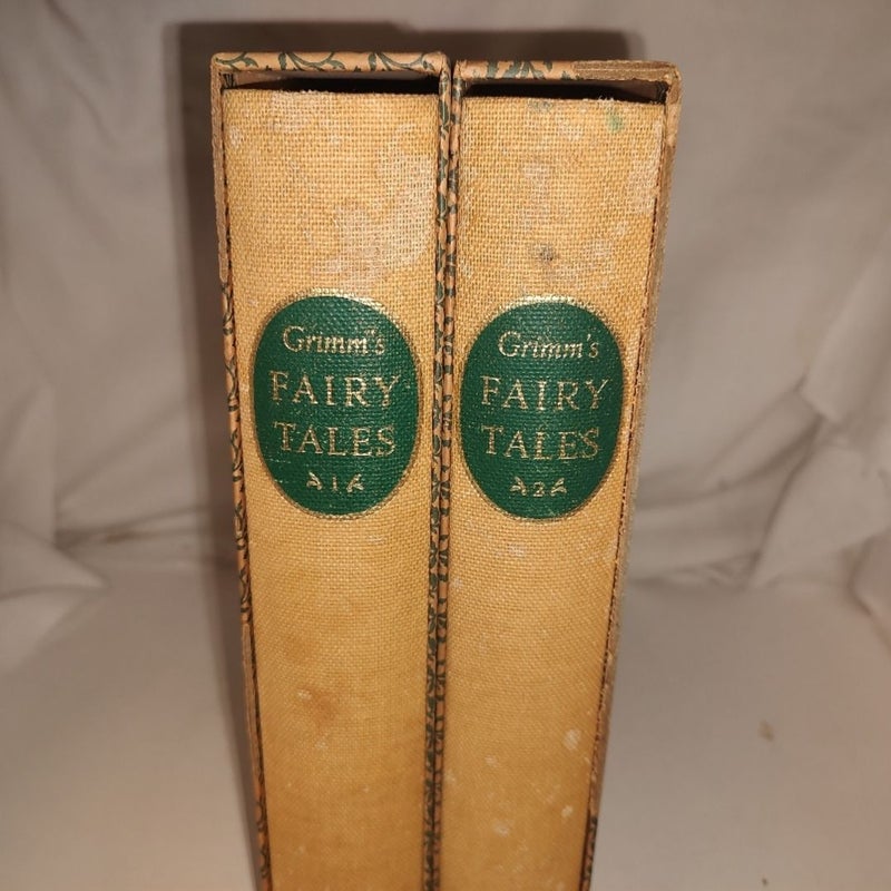 Grimm's Fairy Tales Volume 1 & 2 1962 The Heritage Press