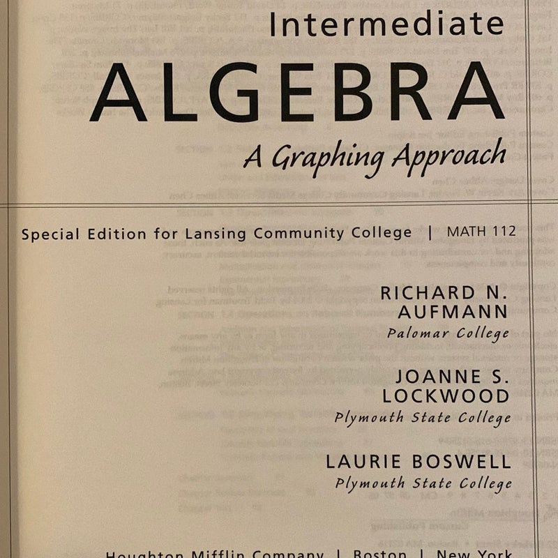 EXPLORING INTRODUCTORY & INTERMEDIATE ALGEBRA TEXTBOOK with solutions MANUAL