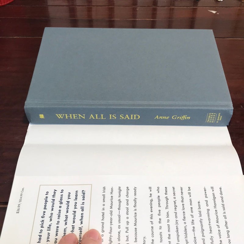 When All Is Said * 1st US ed./1st 