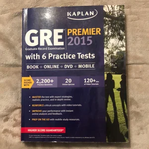 GRE® Premier 2015 with 6 Practice Tests
