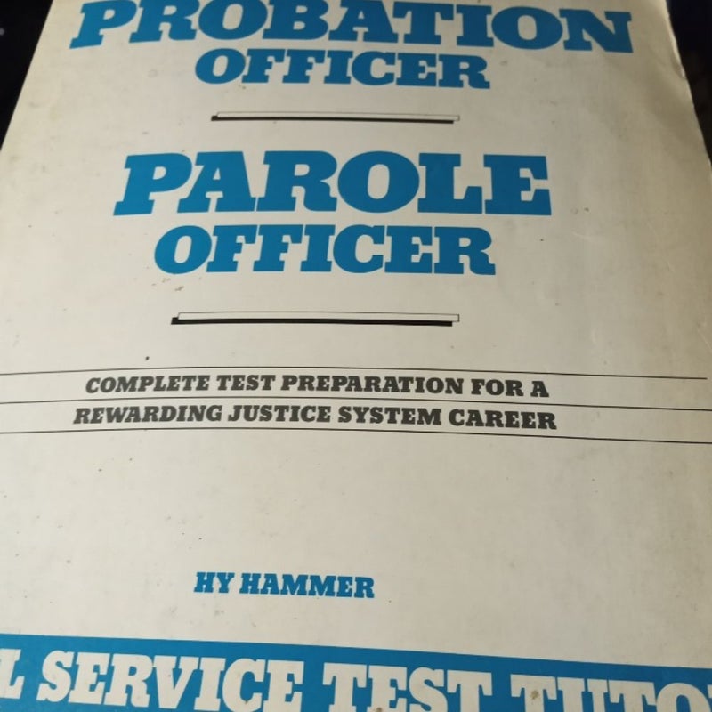 Probation Officer and Parole Officer