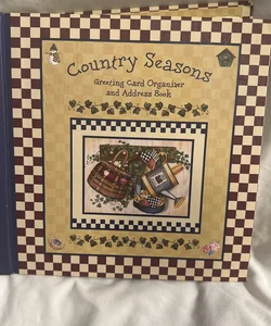 Country Seasons Greeting Card Organizer & Address Book