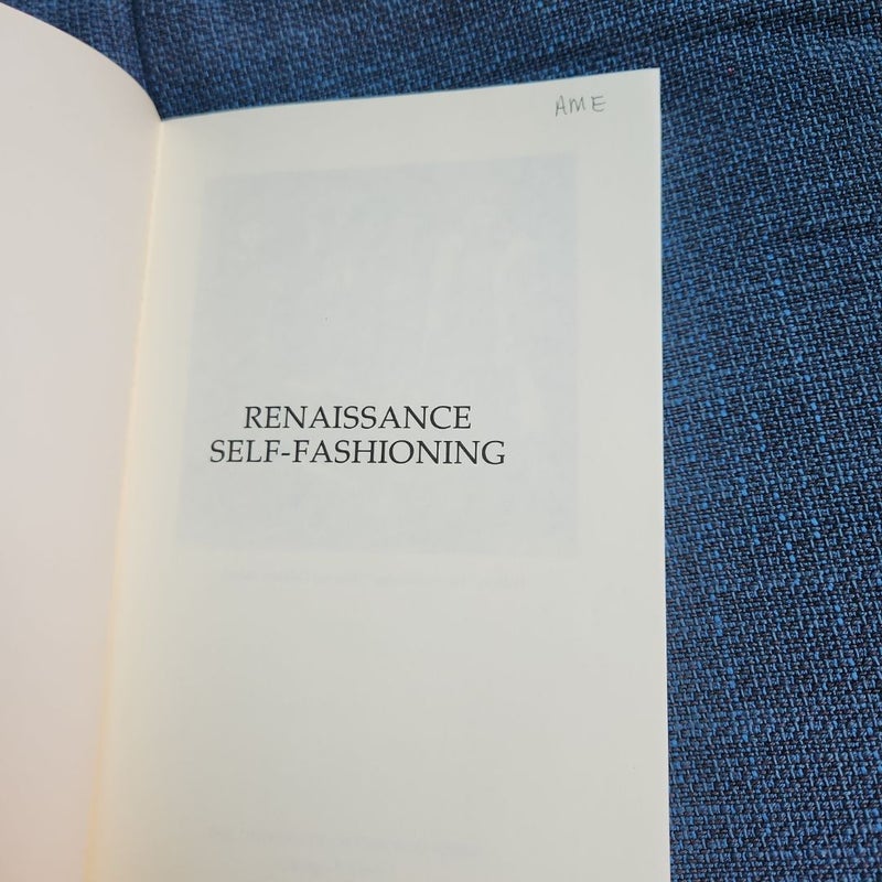 Renaissance Self-Fashioning