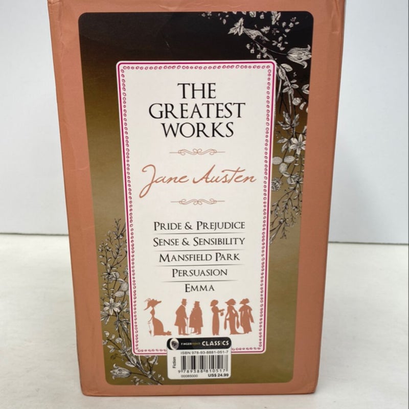 Greatest Works of Jane Austen (Set of 5 Books)
