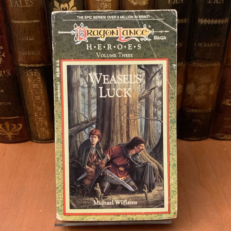 Vintage DragonLance: Weasel's Luck, Heroes 3, 1988 First Edition First Printing