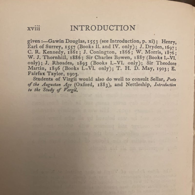 The Aeneid Of Virgil