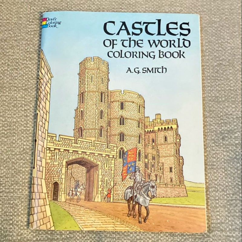 Castles of the World Coloring Book