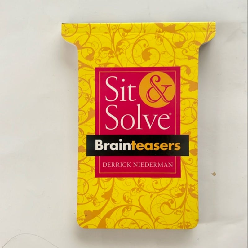 Sit and solve brain teasers