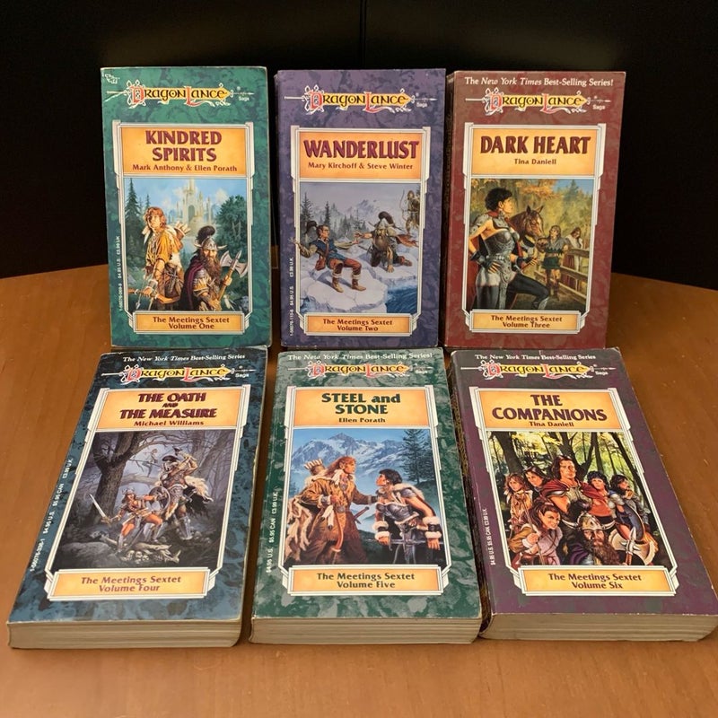 Vintage DragonLance: Complete Heroes I & II, Preludes I & II, Tales I & II, Meeting Sextet Series Set, 24 Books