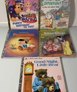 Little Golden Book Lot! 1990s Disney & a Contemporary First Edition Paw Patrol