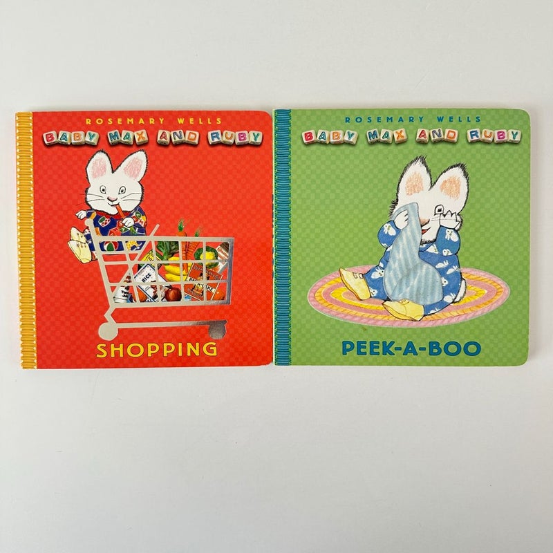 Baby Max and Ruby, Shopping, Peek-A-Book book bundle