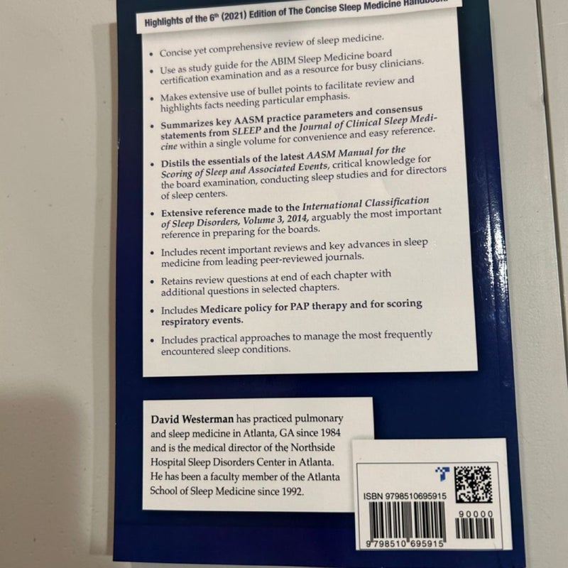The Concise Sleep Medicine Handbook