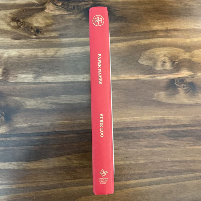 Paper Names by Susie Luo, Hardcover | Pangobooks