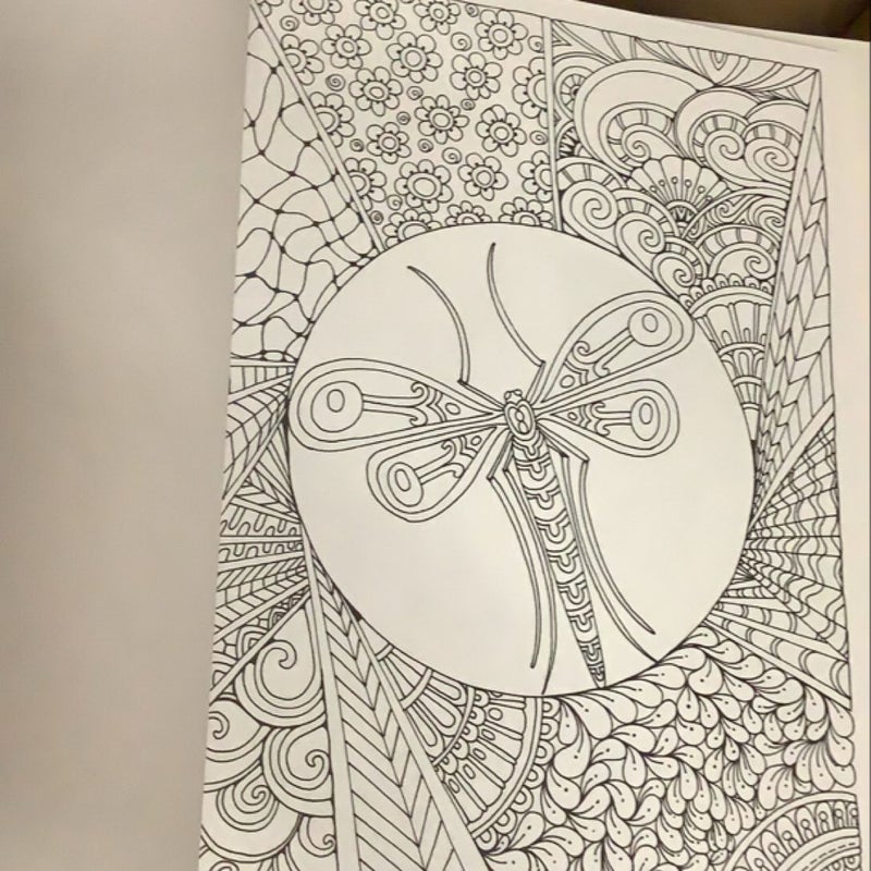 Creative Haven Entangled Dragonflies Coloring Book