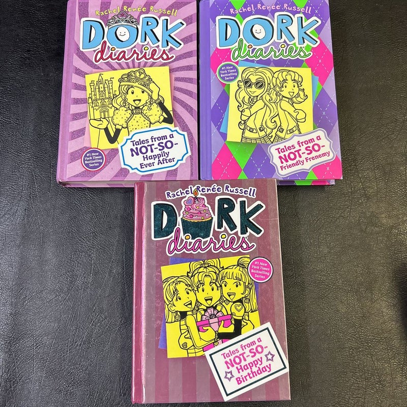 Dork Diaries 4-8, 11 and 13 7 Hardcover Bundle