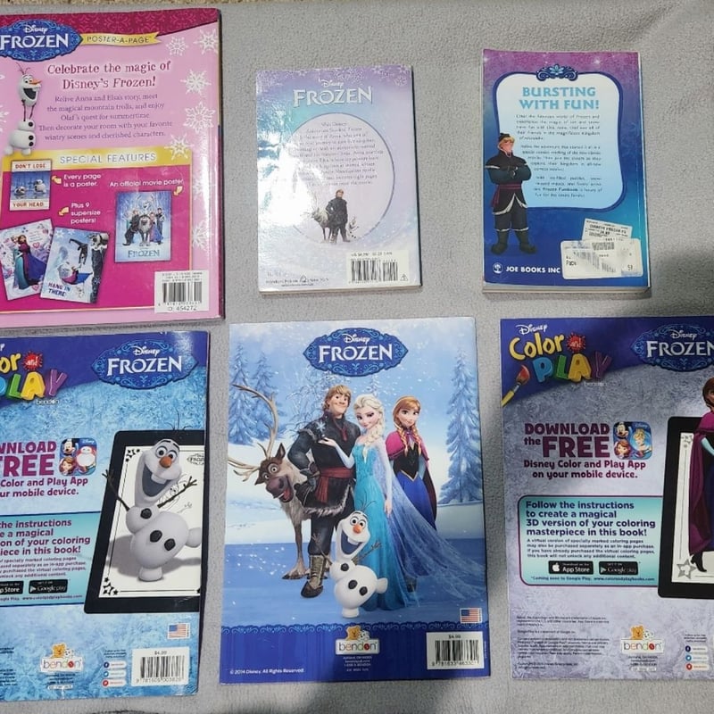 Frozen : The Junior Novelization, Funbook, Color and Play, Trace and Learn, Color and Play, Magical Moments