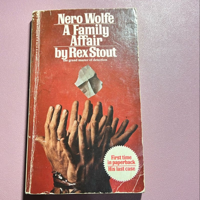 Nero Wolfe: A Family Affair