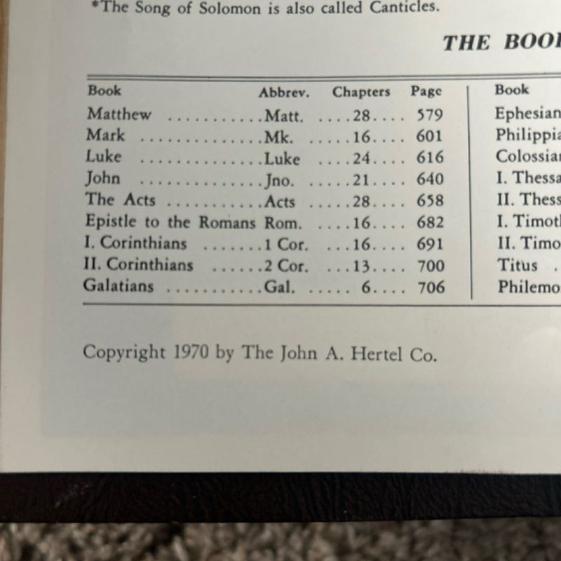 Holy Bible Family Record Edition