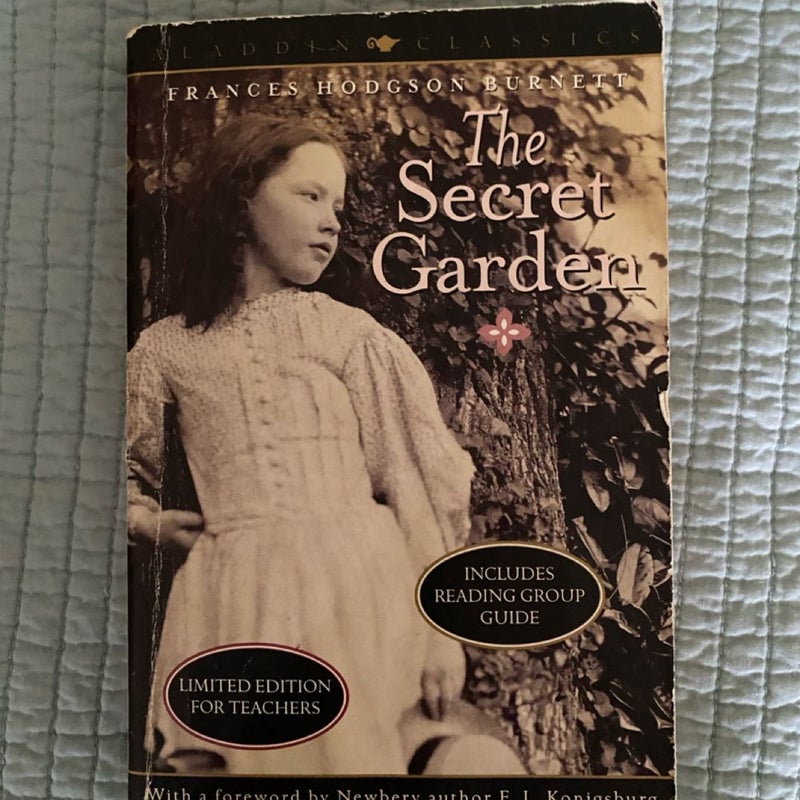 The Secret Garden Paperback Book by Frances Burnett Teachers Edition