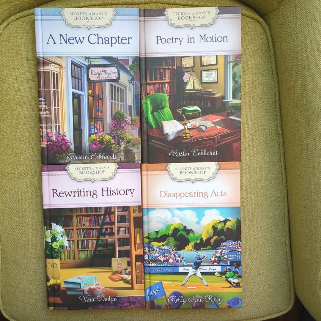 Guideposts 4 Book Bundle: Secrets of Mary's Bookshop: A New Chapter, Poetry in Motion, Rewriting History & Disappearing Acts (willing to split)