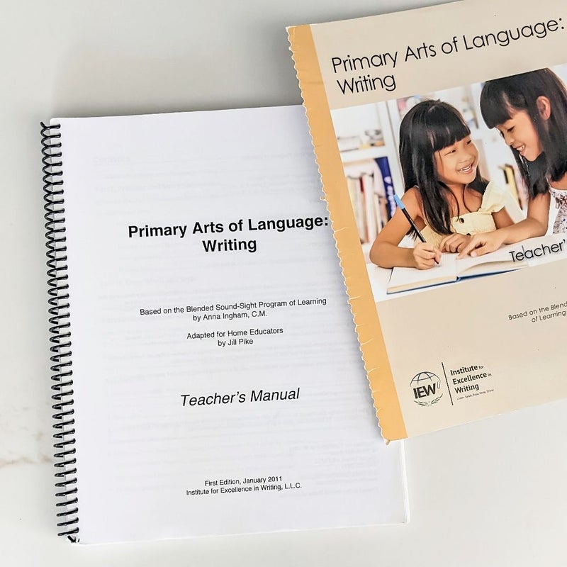 IEW Primary Arts of Language: Writing Teacher's Manual