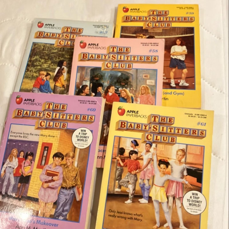 The Babysitters Club, books 57-61