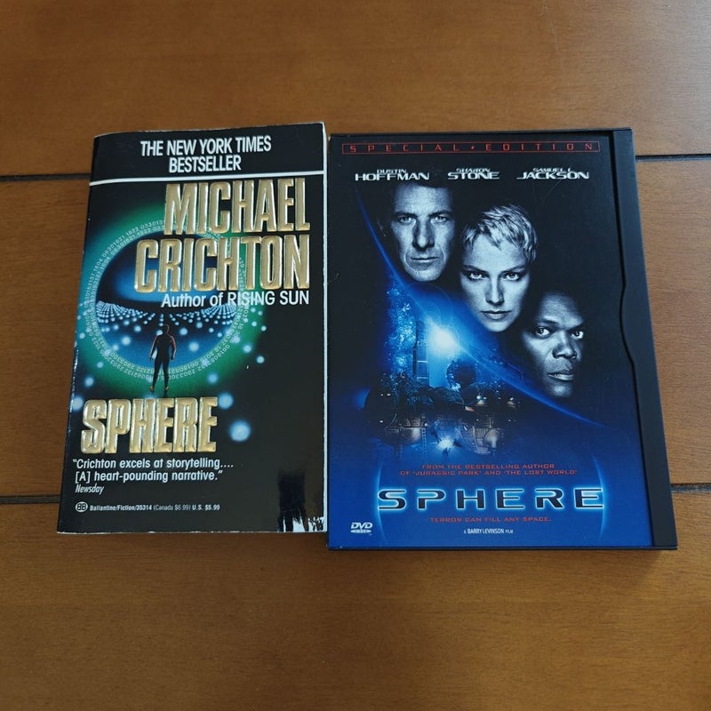 Sphere (Book & Movie DVD Combo)