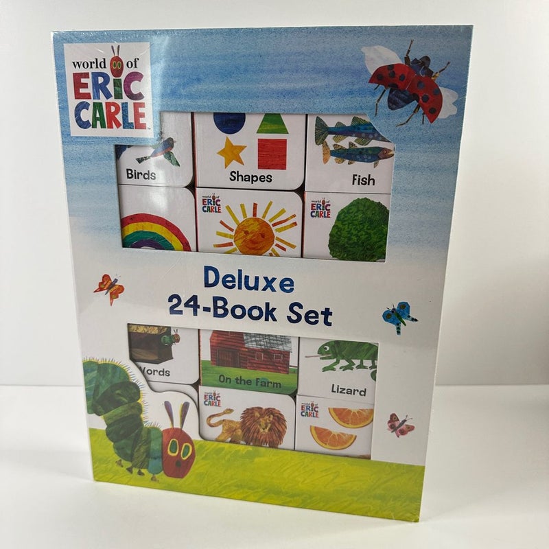 Eric Carle Deluxe 24 Board Book Box Set, NEW Early Learning Baby (Board Books)