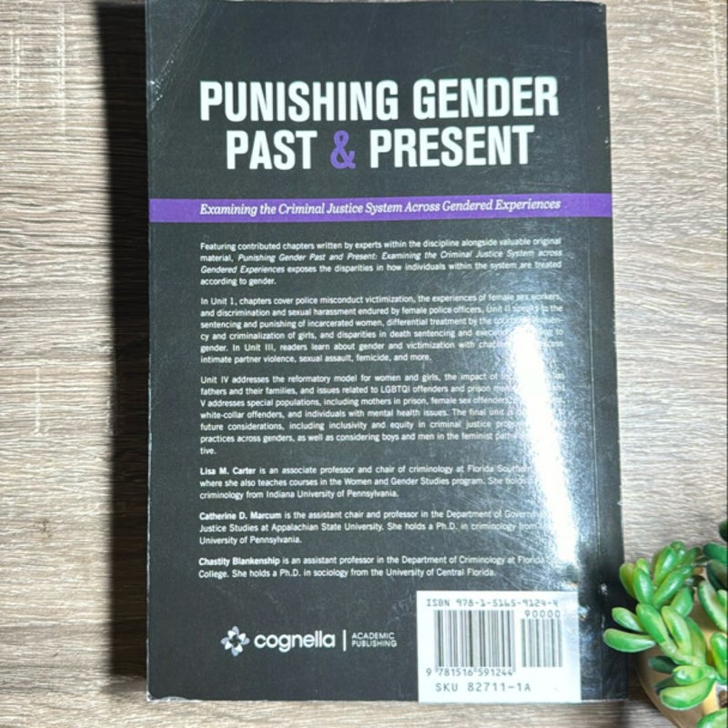 Punishing Gender Past and Present