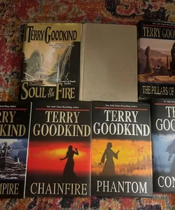 Lot of 7 Sword of Truth Series by Terry Goodkind Hardcover (5-11) GOOD