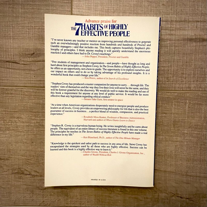 The Seven Habits of Highly Effective People