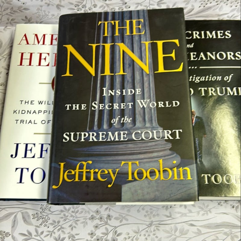 Jeffrey Toobin 3 Hardcover Bundle